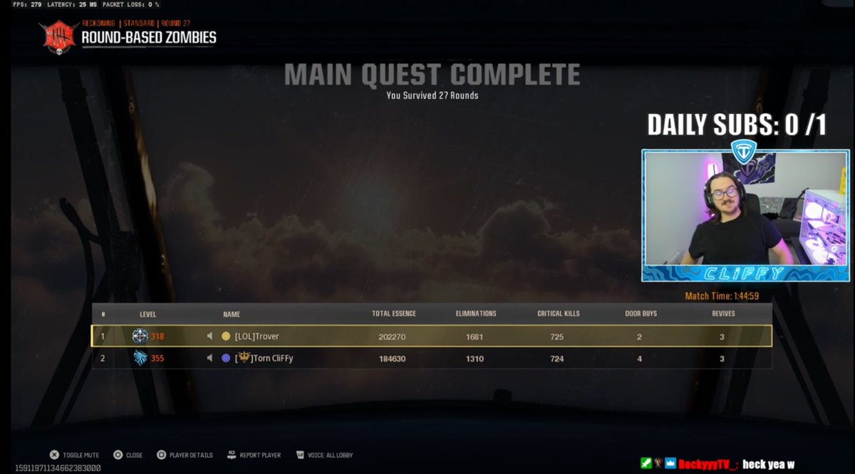 After roughly 17 hours and 45 mins we’ve done it, the Black Ops 6 Super Easter Egg is complete and I cannot say I hated a single second of it(besides Shattered Veil fuck that map)

Shoutout my PIC Trover, couldn’t have asked for a better duo in this grind