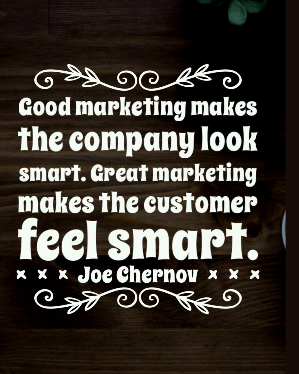 rkminsights's tweet image. Good marketing makes the company look smart. Great marketing makes the customer feel smart.– Joe Chernov
#rkminsights #marketingtips