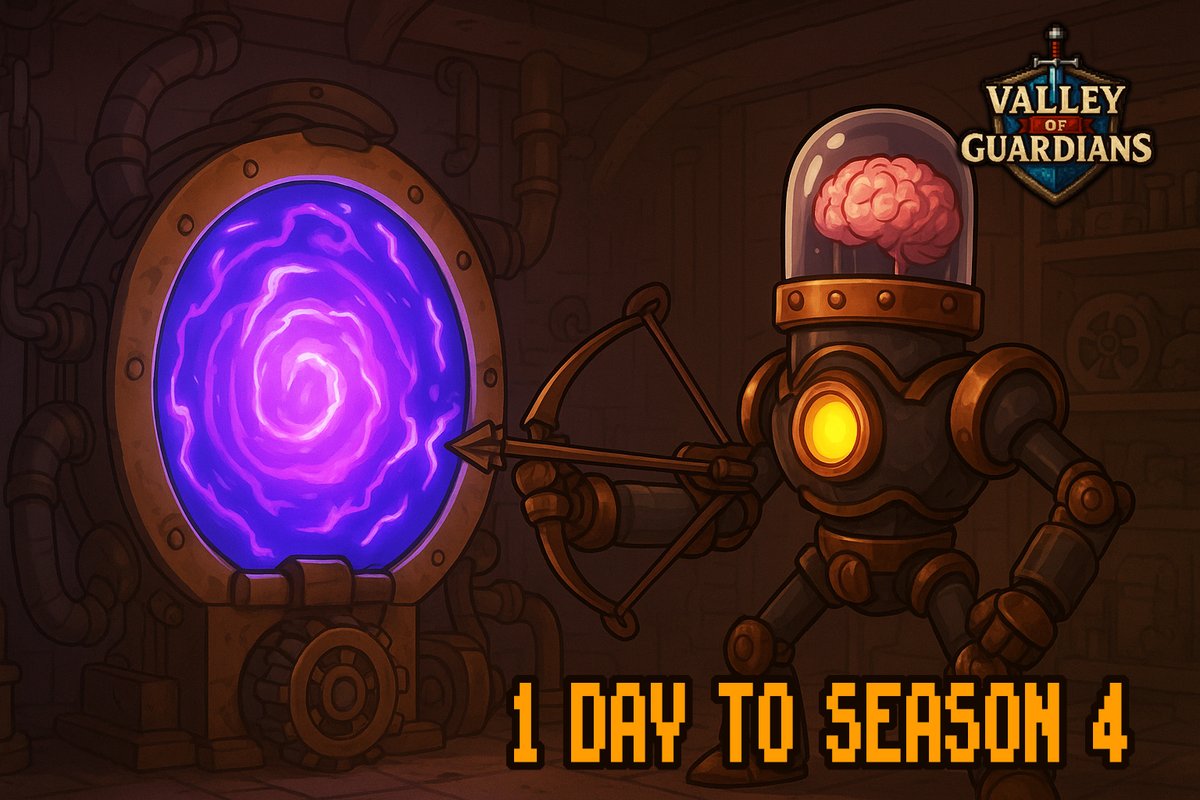 🔥 1 DAY TO SEASON 4!

Season 4 drops tomorrow at 8 AM (GMT+8), our biggest update ever! ⚔️

💰 Nearly 6,000 USDT worth of rewards
🧠 $VOG farming
👑 New Boss + Guardian
💎 New Fusion &amp; Attack Systems
🔥 Guardian Burning
🧓 Secret Granny Area
Get ready 👉 valleyofguardians.xyz