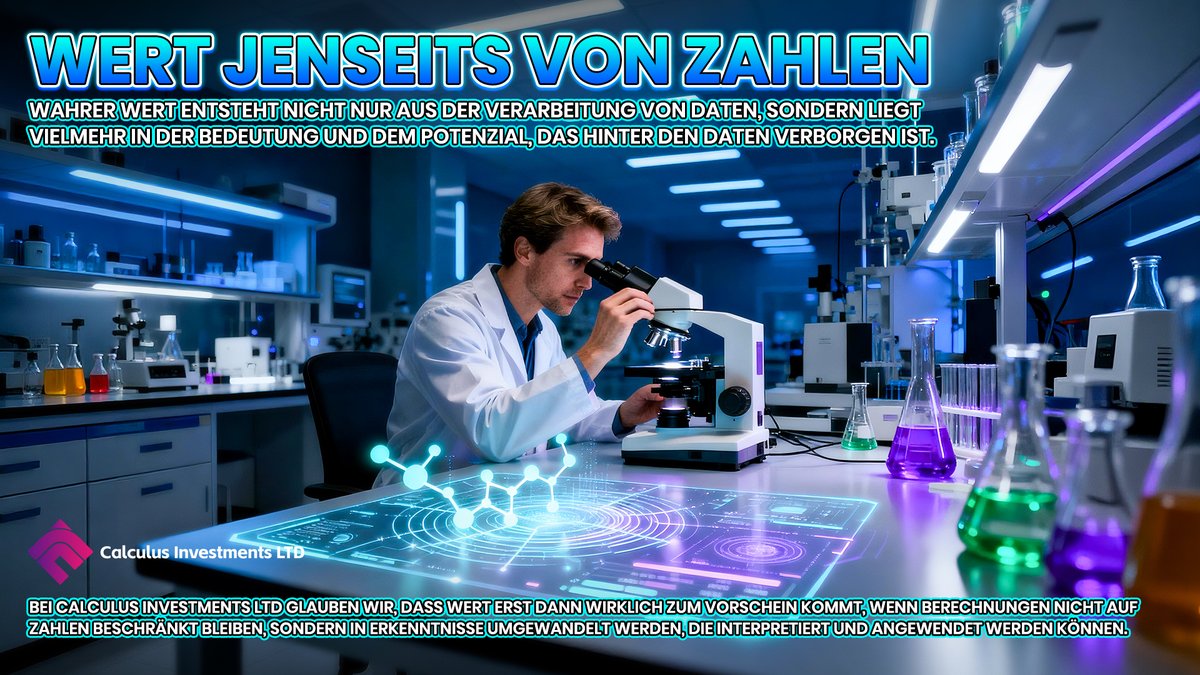 ⚙️ Wahrer Wert liegt nicht in Zahlen, sondern in ihrer Bedeutung.
💡Bei Calculus Investments LTD verwandeln ELSE &amp; CUVZ Daten in Erkenntnisse – jede Berechnung erzählt eine Geschichte. 🤖🌐

#CalculusInvestments #EquatienceAIMax #CUVZ #DatenErkenntnisse #IntelligenteAnwendungen