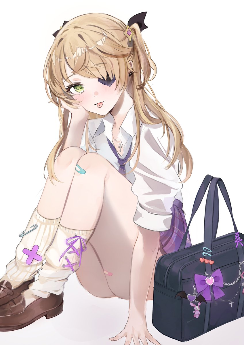 制服フィッシュルちゃん・放課後モード💜
#GenshinImpact　 #Fischl