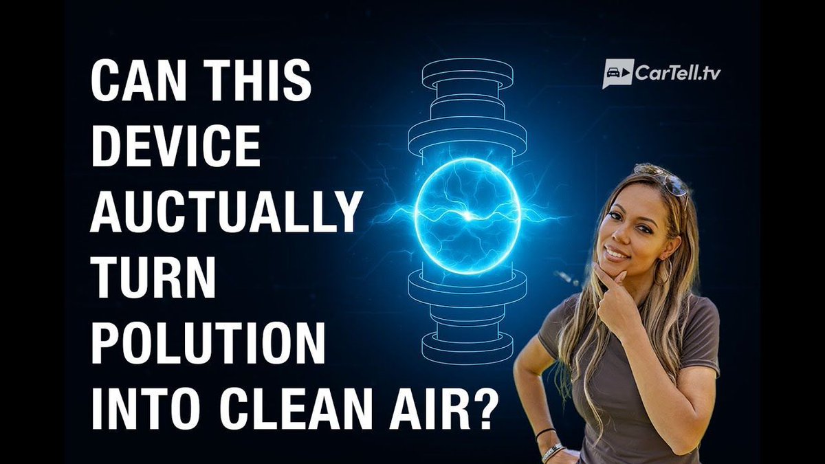 CarTelltv's tweet image. We’re told this new tech turns exhaust into oxygen.
So… can it really erase emissions?

👉 Watch the full breakdown: youtu.be/804IdBslLoE 

#ThunderstormGenerator #CleanEnergy #ZeroEmissions #PlasmaTechnology #Innovation #FutureTech #CarTellTV #CleanEngines #CarbonFree