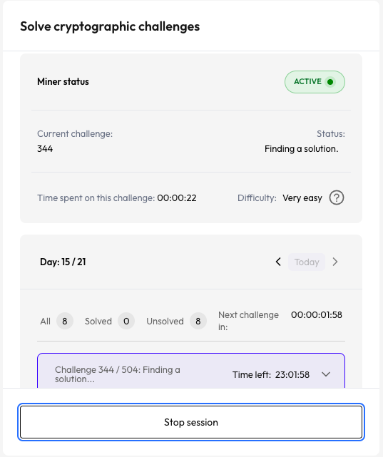 Who still mining, difficulty very east, 0 solve ????