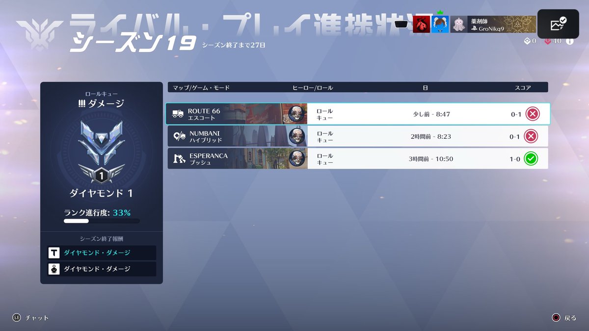 なぜ始めたばっかでここ認定されるの。文句言われるから嫌なんだけどブロンズに入れてよ
