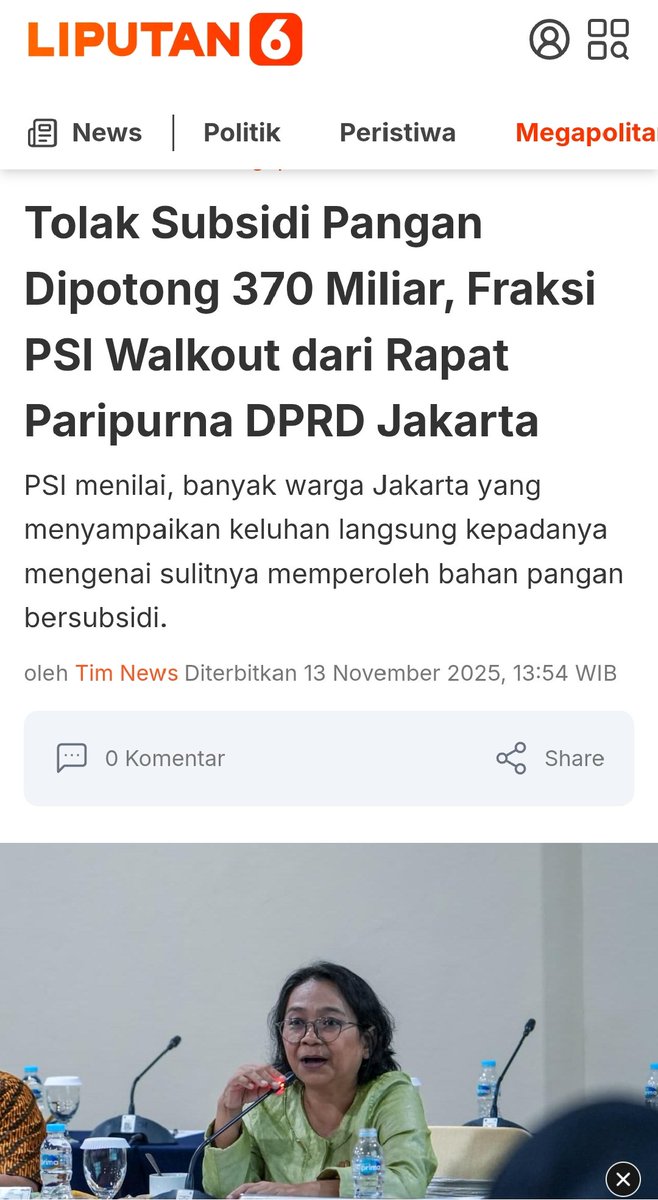 "Hari ini kita melihat bahwa pangan murah kita, pangan bersubsidi kita, dikurangi dengan alasan yang tidak masuk akal. Hari ini warga Jakarta cukup sulit kehidupannya. Mestinya alokasi anggaran diarahkan untuk membantu kebutuhan dasar, bukan justru dikurangi," ujar Anggota DPRD