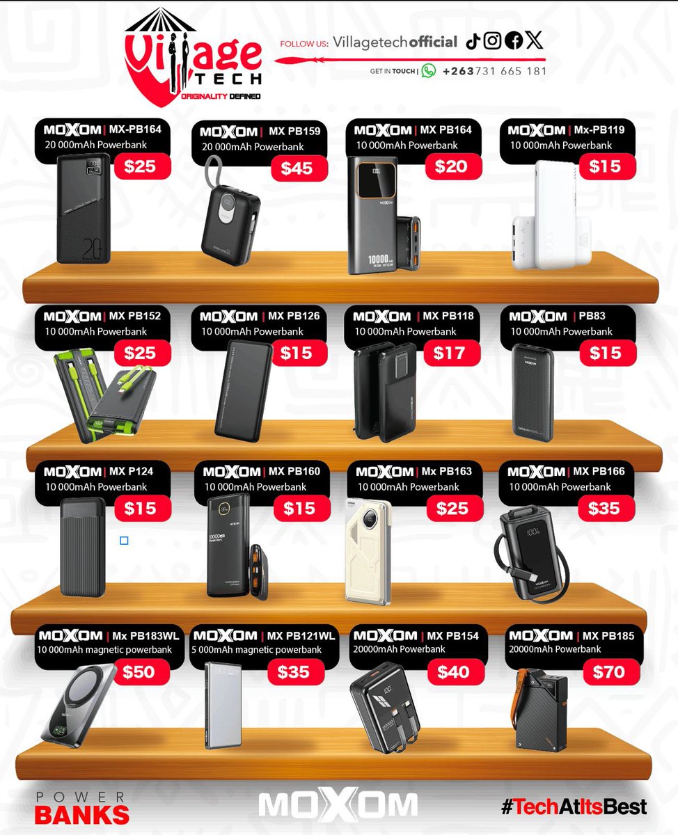 VillageTechOff's tweet image. Life happens. Be prepared. We have power banks for every need and every budget.

#TechAtItsBest