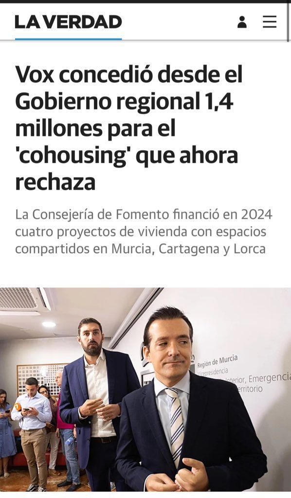 La Consejería que dirigía <a href="/JM_Pancorbo/">José Manuel Pancorbo</a> se encontró con el convenio firmado por su antecesor con esos fondos que comprendían la etapa desde 2022-2025 

<a href="/Vox_Murcia/">VOX Murcia</a> no solicitó ningún fondo.

El PP se dedica a buscar documentos en contra de <a href="/vox_es/">VOX 🇪🇸</a> de nuestro paso por el Gobierno