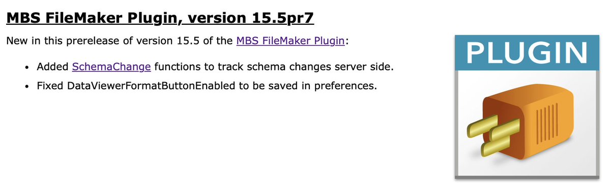 MBSPlugins's tweet image. MBS #FileMaker Plugin, version 15.5pr7

Added SchemaChange functions to track schema changes server side.
Fixed DataViewerFormatButtonEnabled to be saved in preferences.

mbsplugins.de/archive/2025-1…