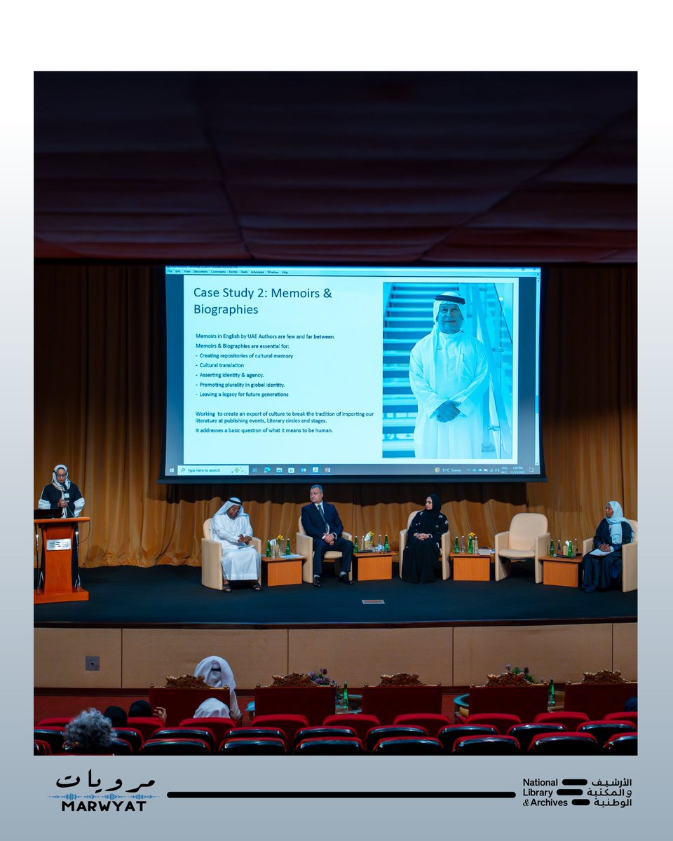 Nlauae's tweet image. The NLA Organises the Emirates International Oral History Conference

With the participation of distinguished experts and specialists in archiving from six different countries, the #NationalLibraryandArchives held the fourth edition of the Emirates International Oral History…