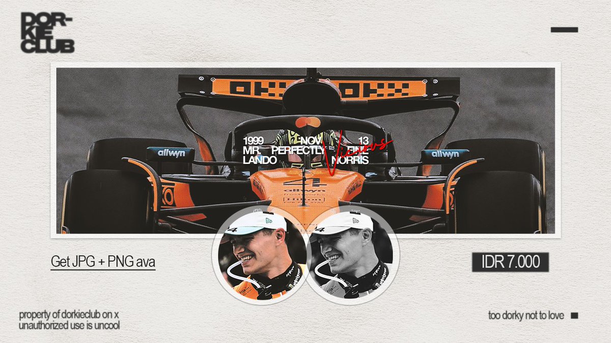 dorkieclub's tweet image. Mohon bantu repost, terima kasih! #zonauang 

🏎️ __ Etalase ready stock telah diperbaharui. Tersedia koleksi F1 drivers: Max, Kimi, Oscar, dan Lando dalam balutan Vicious. Harga tertera di media tertaut, ketuk DM Deka untuk mengajaknya pulang!

#zonaba #zonajajan