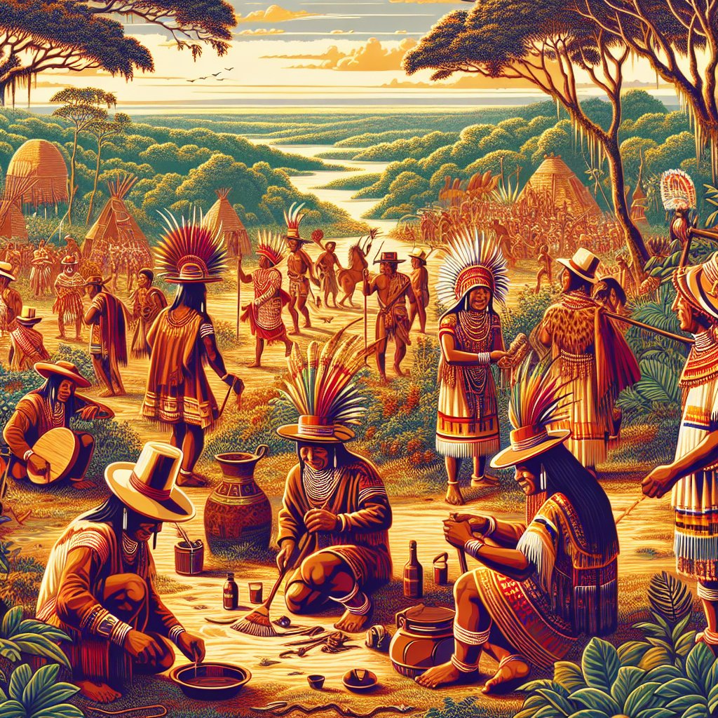 Guarani Tribe from the game Wealth of Nations 🌎🎮

🔹Historical background:
The Guarani tribe is one of the largest South American tribes, inhabiting the territories of modern Paraguay, Brazil, Uruguay, and Argentina. The Guarani are known for their unique traditions and