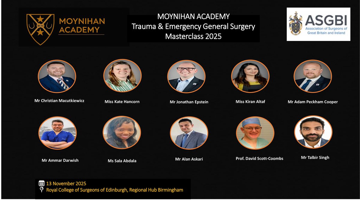 ASGBI Moynihan Academy tweet media