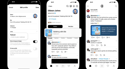 The_Artery's tweet image. Threads Adds Podcast Promotion Tools ow.ly/ZiYR50XqCLz

Now podcasts can be linked to Threads profiles

#ThreadsApp #PodcastPromotion #SocialMediaTools #Podcasting #ThreadsUpdate #PodcastCommunity #DigitalMarketing #ContentCreators #PodcastFeatures #SocialMediaNews