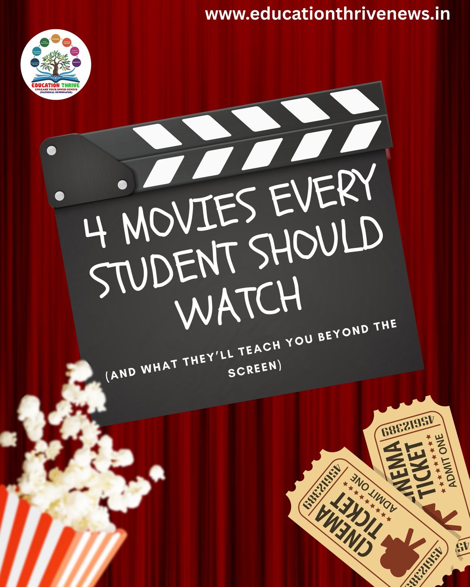 Education351713's tweet image. To read the entire article &quot;Four Movies Every Student Should Watch (and What They’ll Teach You Beyond the Screen),&quot; visit our official website—educationthrivenews.in

#EducationThrive #MoviesThatTeach #BeyondTheScreen #FilmForThought #InspiringEducation #Kutch #Bhuj