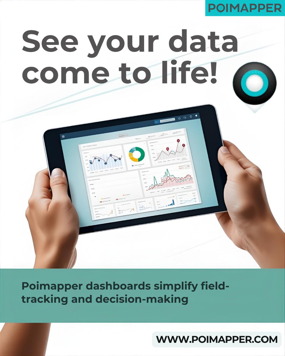 poimapper's tweet photo. Visualize your data your way, bar, pie, area or line charts, all in one dashboard.
With Poimapper, you can easily track, compare &amp; export insights for your reports making it easy when it comes to decision making. 
#Poimapper #DataVisualization #SmartReporting https://t.co/74CYpcWqDk