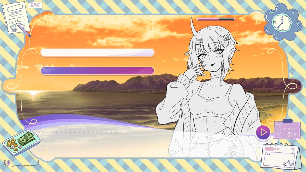 BalonoJoshi's tweet photo. This is the kind of interaction scene I imagined between you and the girls. In the game, you can increase affection by talking to them or by turning the girls into pool toys. When the affection level reaches its maximum, you can unlock H CGs https://t.co/BGOzca8HJw