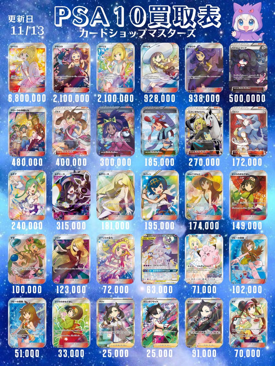 PSA10減額なし買取‼️／ #ポケモンカードゲーム 11/13(木)PSA10買取大