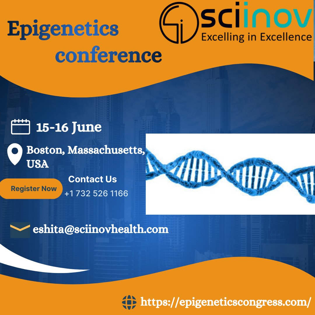 EGC_2026's tweet photo. 🧬 Join leading experts at the Epigenetics Conference 2026!

📅 June 15–16 | 
📍 Boston, MA, USA

Explore advances in gene regulation, chromatin dynamics &amp; epigenetic therapeutics.

🔗 https://t.co/kA7bHYFtKE

#Epigenetics #Genomics #Biotech #LifeSciences #ResearchConference https://t.co/LNmlJpl04u