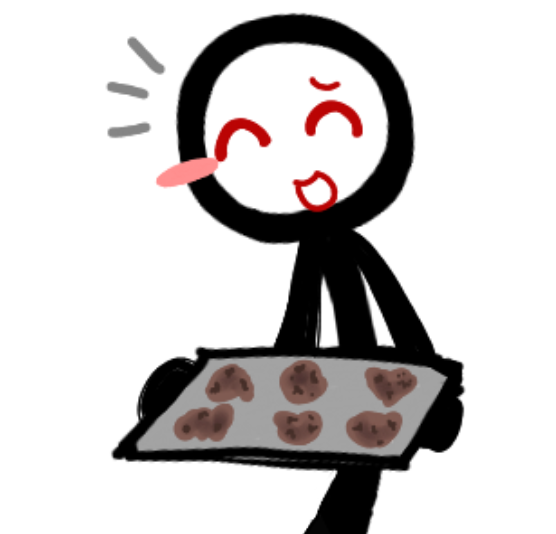 i cant capture Chosen's beauty why do I try anymore, i doodled him baking cookies for the first time, they're a little burnt but he did his best. he is very proud
