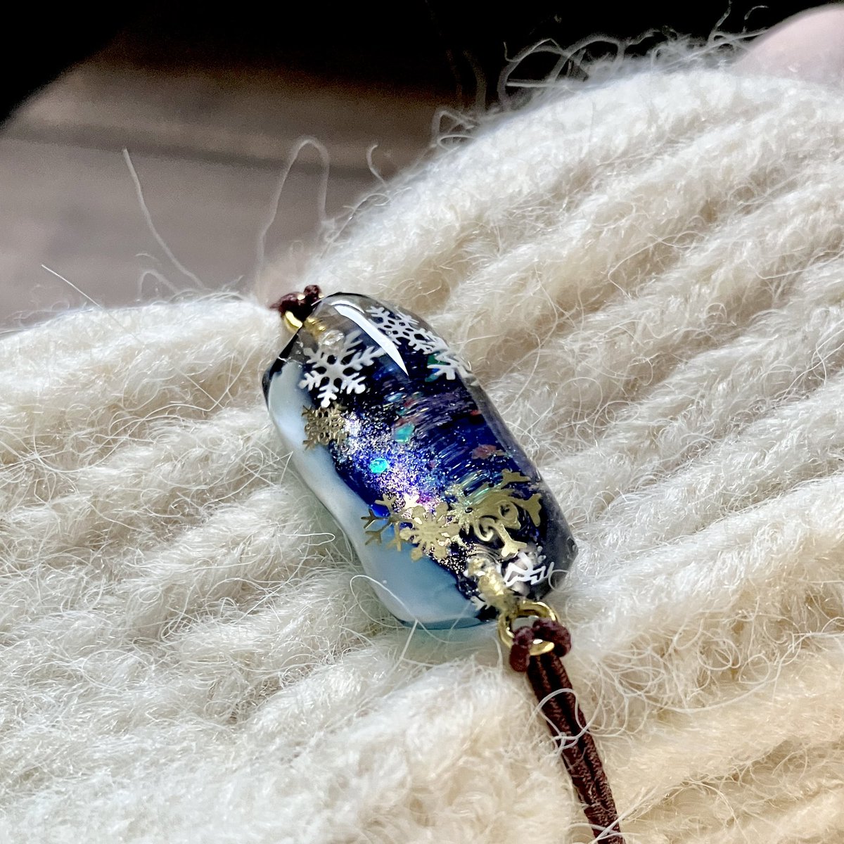 ペンギン レジンヘアゴム 夏に雪が降ればいいのにな ペンギン レジン