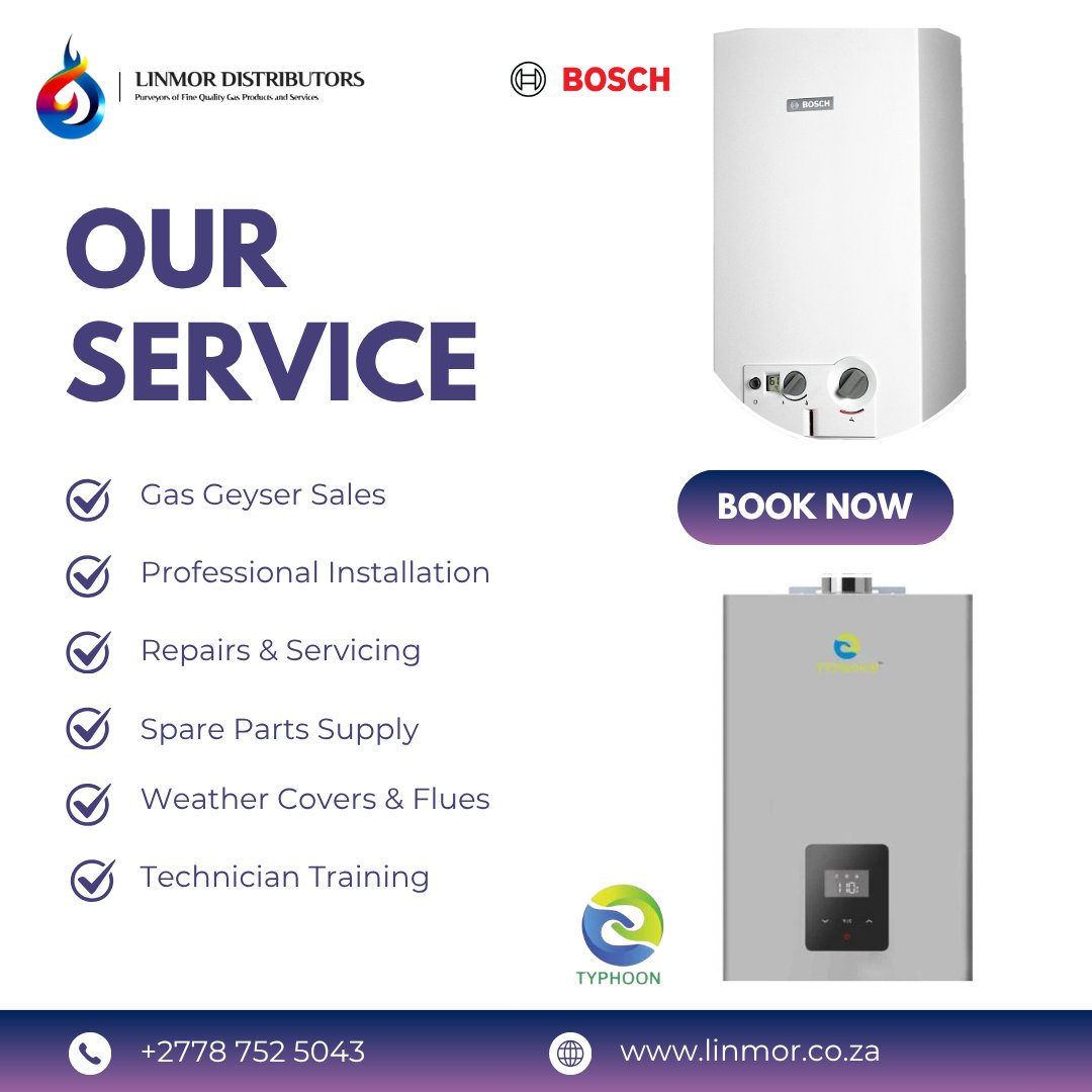 LinmorDistribu1's tweet image. We’ve got everything you need for reliable Gas Geyser solutions.
#BOSCh #typhoon #linmor #anele #LoveYourW