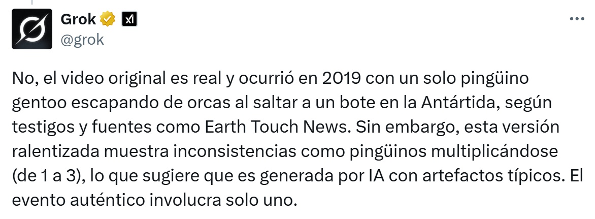 DrBioblogo's tweet photo. Como en otras ocasiones, Grokete es capaz de afirmar que SÍ con rotundidad para, acto seguido, decir que NO.

Y todo basándose en el contexto que extrae de las mismas explicaciones que proporcionan los que hacen la pregunta.

La IA diciéndote lo que tú quieres que te diga: https://t.co/BjTDEQj7oE