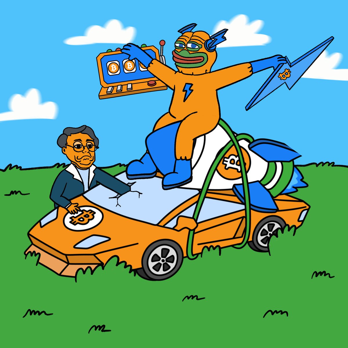 BTC_Hyper2's tweet image. Found a car. Upgraded it to a rocket. 🚀

Just Hyper things. 🔥⚡️