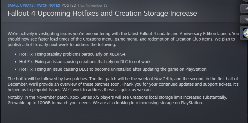 Classic #Bethesda  and #ToddHoward
Launching a new edition but not giving any sort of discount or incentive to those who already have the GOTY version 👎
Plus they ship it with issues which shouldn't be their in the first place. No QA of any sort and releases it broken #Fallout4