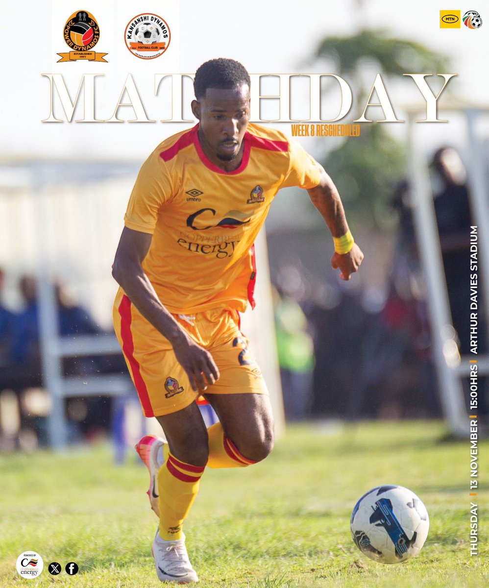 PowerDynamosFC's tweet image. We are at home against Kansanshi Dynamos FC in a Week 8 rescheduled fixture.