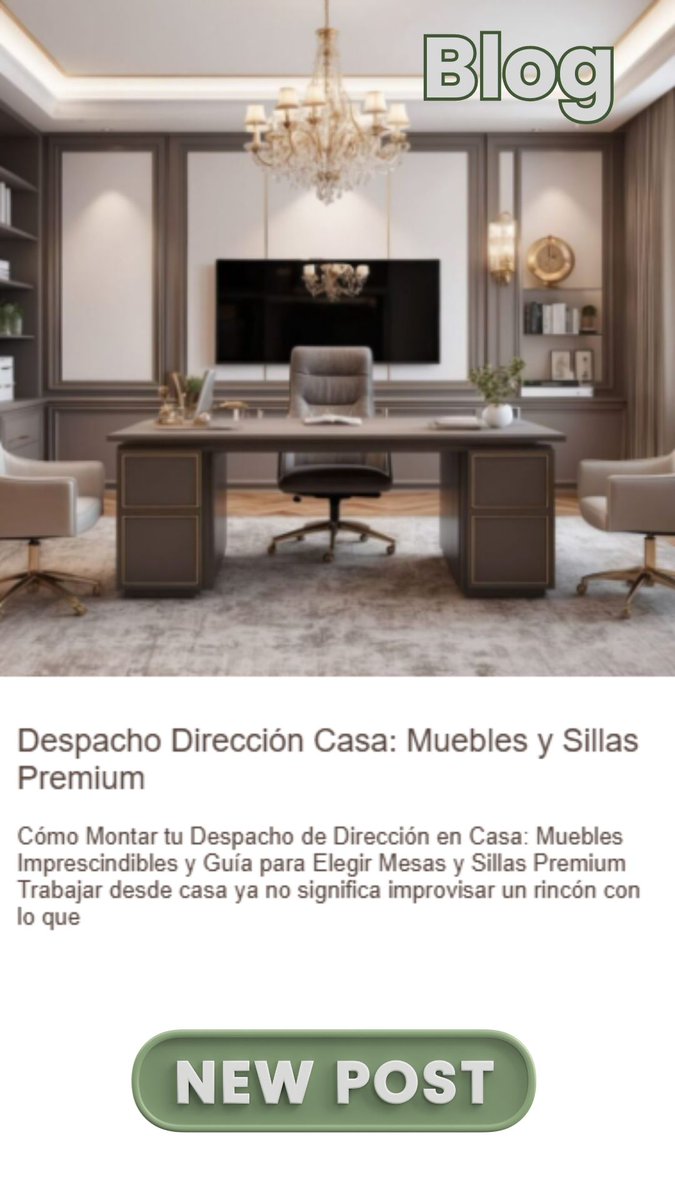 Tu casa también puede ser tu mejor oficina.
✨ Diseña un despacho de dirección con muebles que inspiran liderazgo y confort.
Nuevo artículo en el blog de Grupo Montiel Oficinas 👇
oficinasmontiel.com/blog/despacho-…