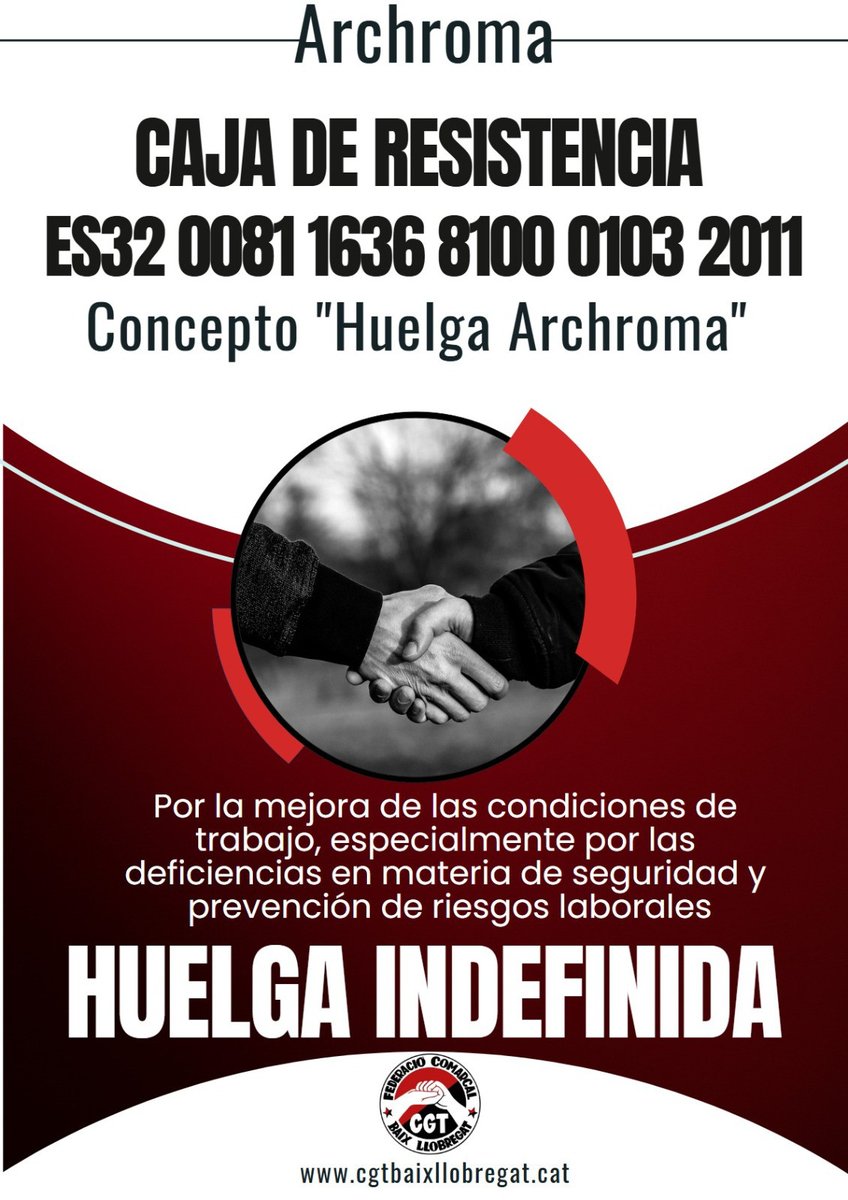 CGTCatalunya's tweet image. Els companys i companyes d&apos;Archroma porten 10 dies de vaga indefinida, aguantant el pols al fons d&apos;inversió global SK Capital per aconseguir unes condicions de treball segures i estables. 

Obrim la caixa de resistència, només amb suport mutu podem aconseguir victòries sindicals!