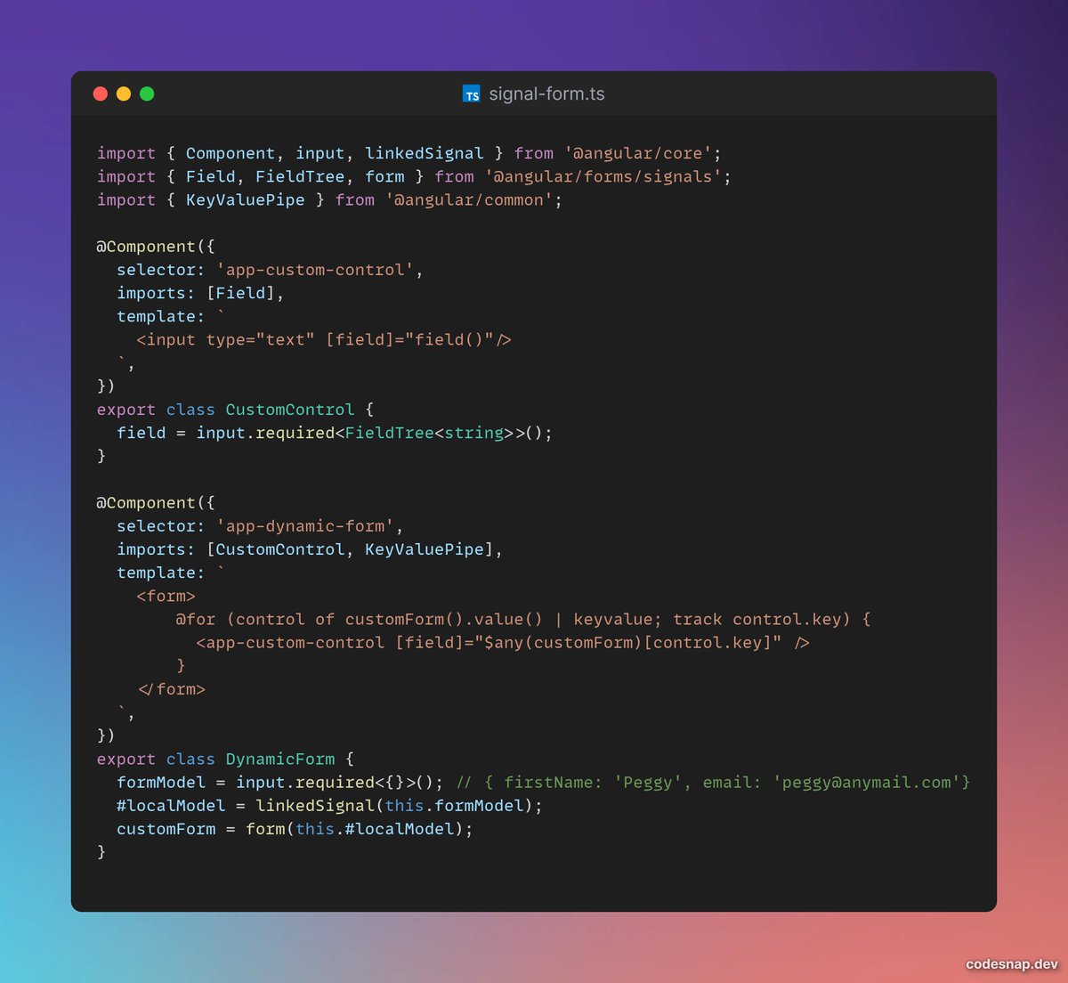 margaret_ogbor's tweet image. Signal forms playground. #Angular #SignalForms