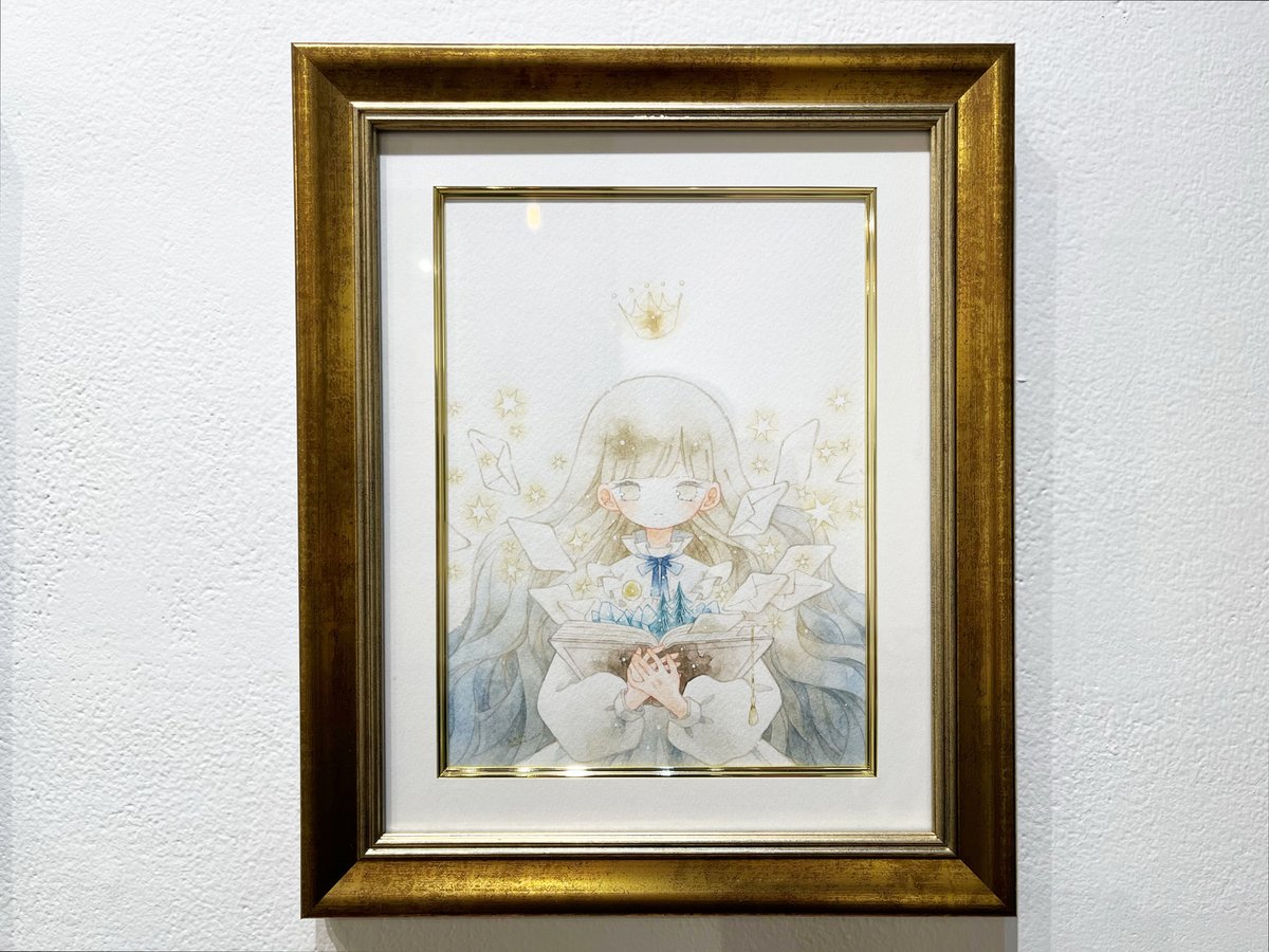 ある小さな夜の記録 まほろ size：347 mm x 286 mm （額装作品） 使用