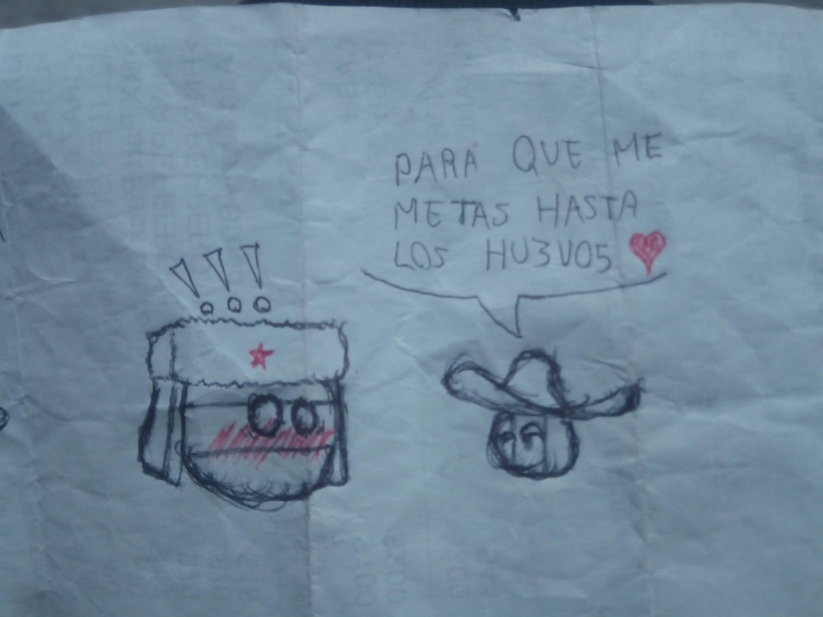 Un chistorete bien cabula, propio de esta ship controversial - Fecha de la imagen: Febrero 2020

#CountryBalls
#CountryHumansMexico
#CountryHumansRusia