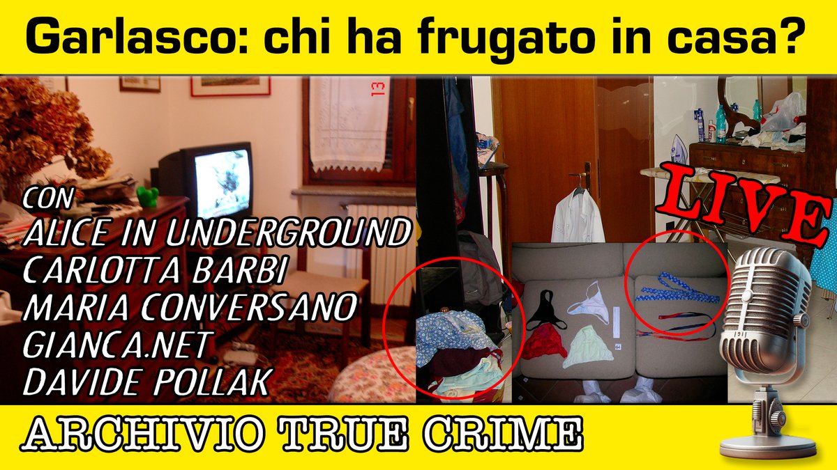 Questa sera, Giovedì 13 novembre 2025, alle ore 21:00.
Partendo da alcune fotografie scattate durante il sopralluogo dell’omicidio di Chiara Poggi, analizziamo insieme agli ospiti alcuni dettagli mai del tutto chiariti: i cassetti trovati aperti in più punti dell’abitazione e il