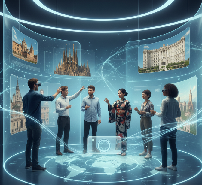 IPTC_upm's tweet photo. 🎥 New #XR system by IPTC-UPM uses #FreeViewpointVideo & #AI gestures for real-time cultural experiences!
🧿 https://t.co/vrf0rxUHII
#ImmersiveTech #VolumetricVideo #Research #UPM https://t.co/yfBMRSjEAn