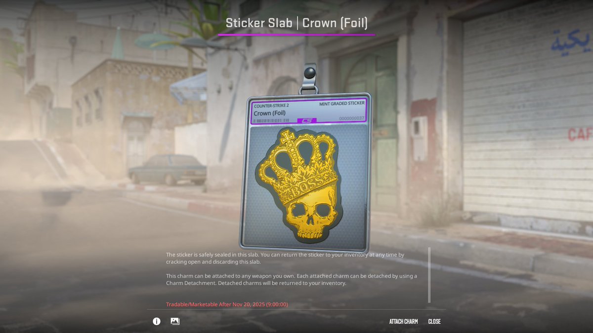 mint condition Crown foil bought like 10 days ago. GG 😎