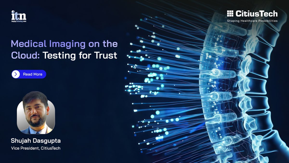 CitiusTech's tweet image. Medical imaging is moving to the cloud.

In Imaging Technology News, Shujah Dasgupta of @CitiusTech shares how risk-based assurance, interoperability validation &amp;amp; embedded compliance are redefining cloud imaging.
🔗 bit.ly/47Sx19r

#MedicalImaging #CloudHealthcare