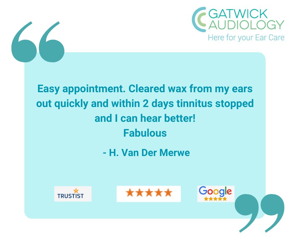 We really do appreciate every review as it allows us to continue to improve our service to patients.

Contact us to book an appointment at hello@gatwickaudiology.co.uk or call 0333 011 7717.
#GatwickAudiology #patientfeedback
<a href="/twitter/">Twitter</a>