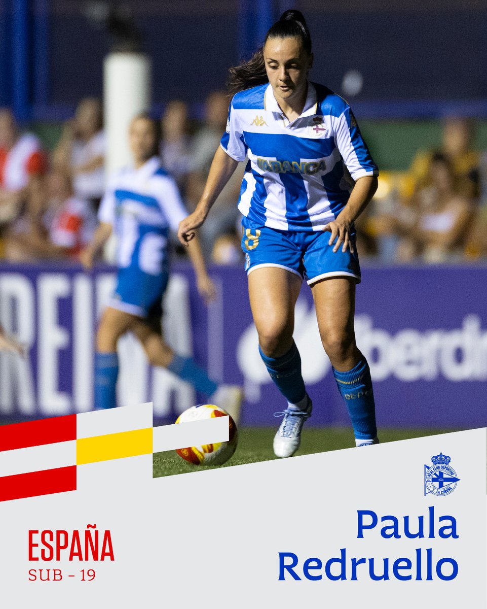 🇪🇸 Paula Redruello, citada para uns adestramentos coa selección española sub-19.

🗓️ Luns 17 ao mércores 19 de novembro
📍Ciudad del Fútbol de Las Rozas

ℹ️ Información completa: rcdeportivo.es/noticias/paula…