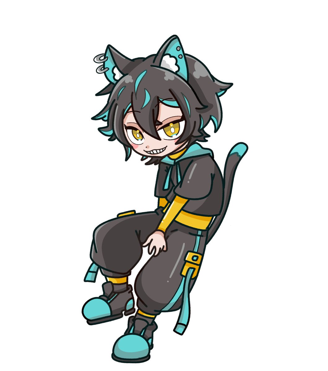 なかよっぴのおとももち 砂猫クロノ、クロちゃん！ のイラストかかせて