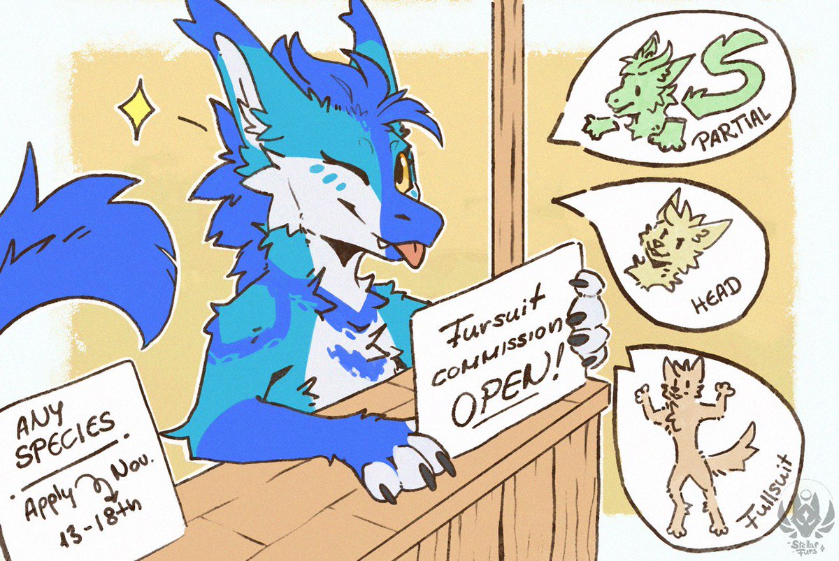 Swatthy_'s tweet image. Fursuit comms are open !
( Application form is in my bio )