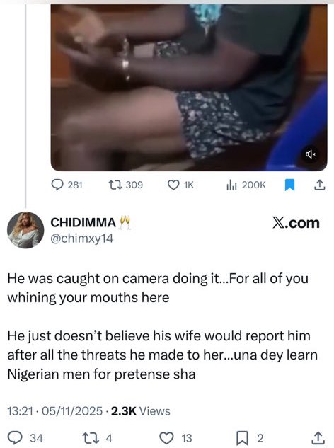 ThaBoyYom's tweet image. When the accusation was flying around 

This useless online in-law said the falsely accused person was ‘caught on camera’ like say na she mount the cctv🤦🏽‍♂️