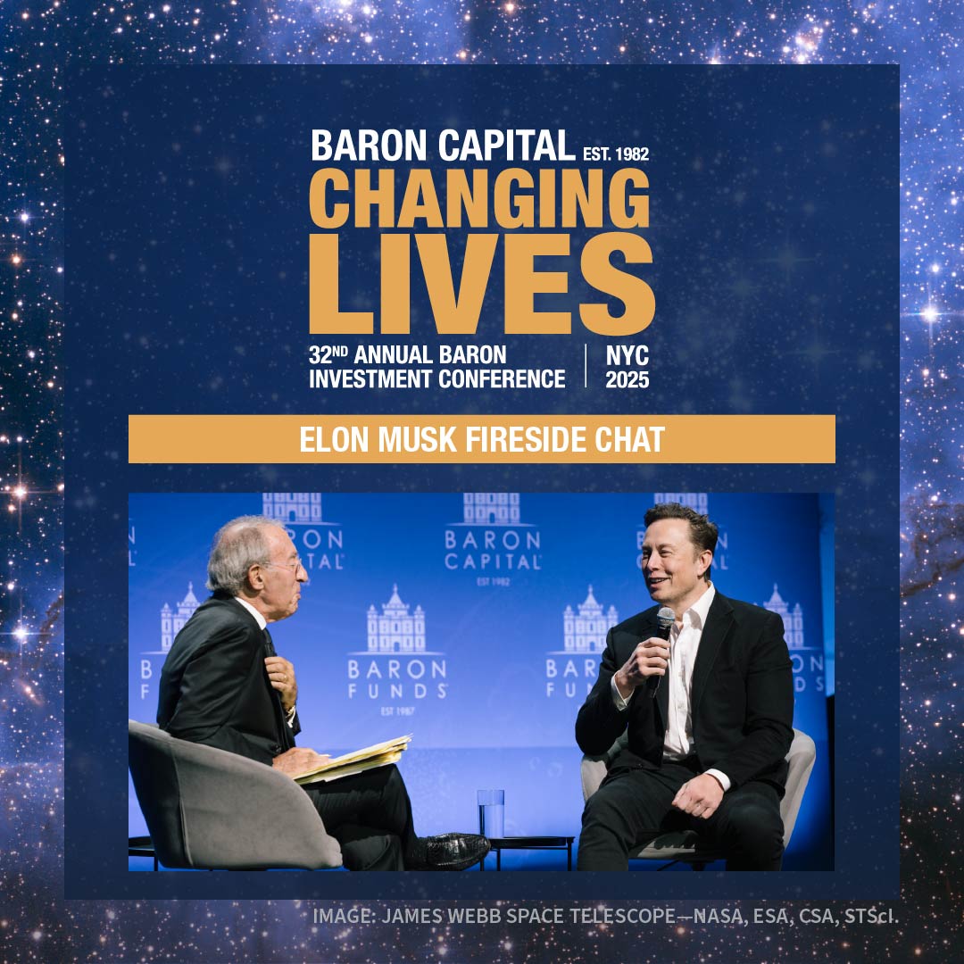 Tomorrow at #BaronConference25, we’re excited to welcome Elon Musk for a virtual fireside chat with Ron Baron as they discuss the future.

A livestream of the fireside chat will be available on our X account <a href="/BaronCapital/">Baron Capital</a> starting at 1:05pm ET on Friday, November 14.