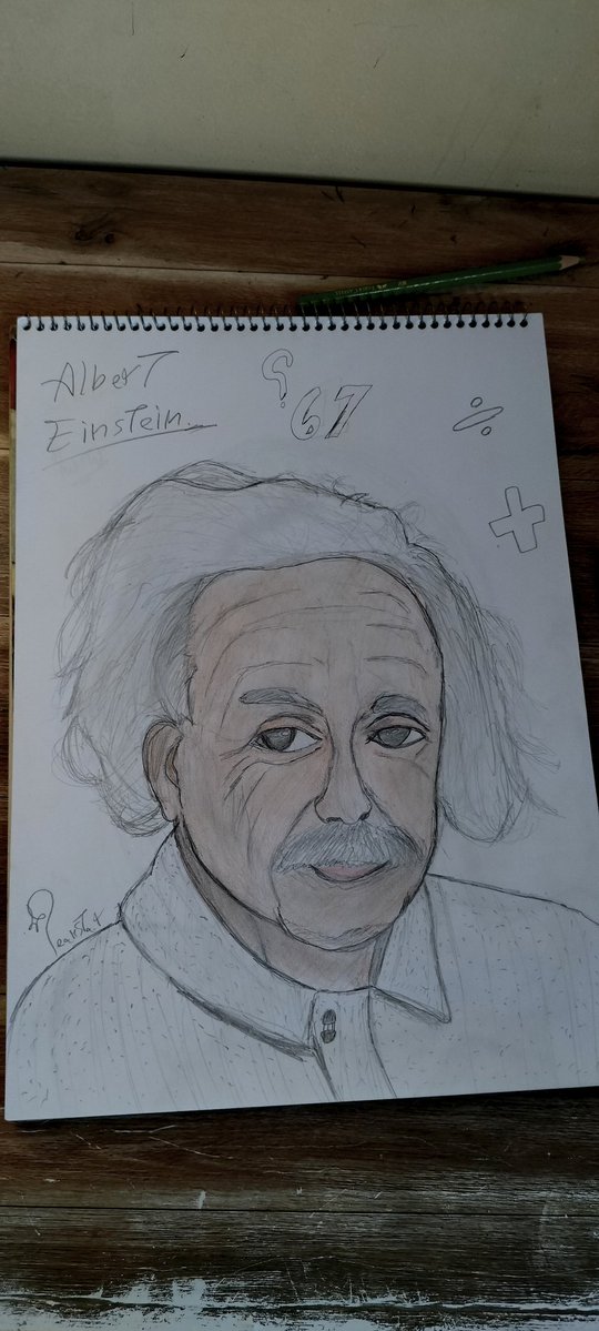 Abudidraws's tweet image. Diddy blud 📟☝🏻🤓
#portrait #artwork #einstein 

I need more #artmoots and #artistsontwitter