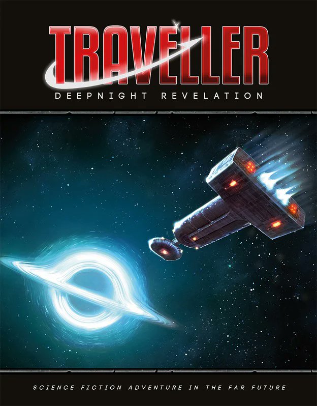 MongoosePub's tweet image. Looking for an extensive Traveller campaign that puts your players in command of a capital ship exploring the furthest reaches of space?

Deepnight Revelation is a ten year mission across the Great Rift, exploring a worrying anomaly.

mongoosepublishing.com/products/deepn…

#ttrpg #TravellerRPG
