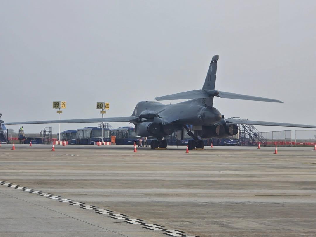 USAF B-1b Lancer at Bangalore Airport 🛫