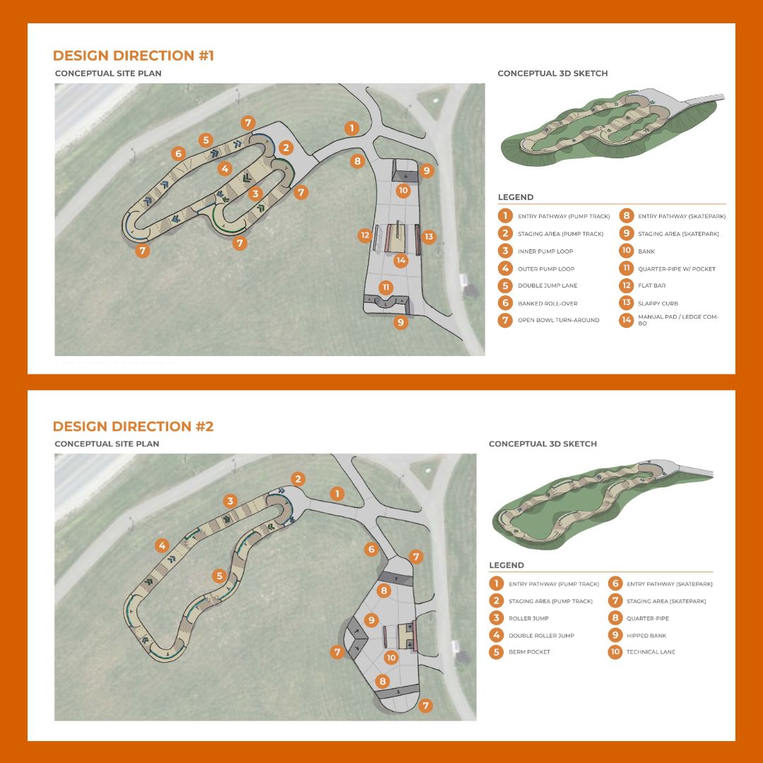 LOYTWP's tweet image. Share Your Feedback on the Loyalist Park Pump Track &amp;amp; Skatepark! Help us choose between the two preliminary design options — your input will help shape the future of this exciting community space.

Don’t wait! The survey closes tomorrow, November 14th.

➡️ loom.ly/KPqpj2o