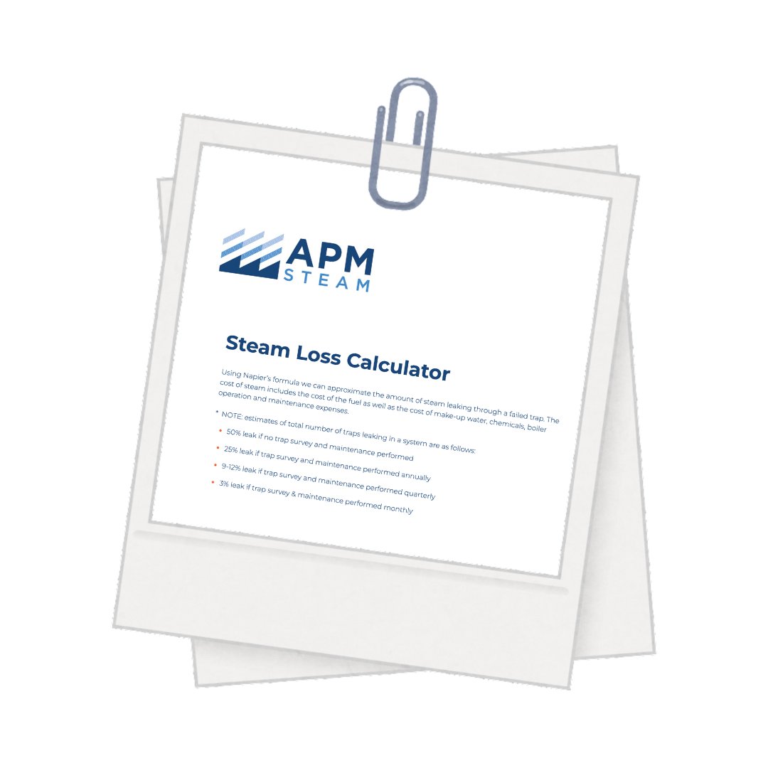 APMSteam's tweet image. APM Steam makes it easy to identify how much steam your facility may be losing through leaks or inefficiencies. Use our Steam Loss Calculator to measure the impact and see opportunities for savings: bit.ly/46zZyzY #SteamEfficiency #SystemOptimization