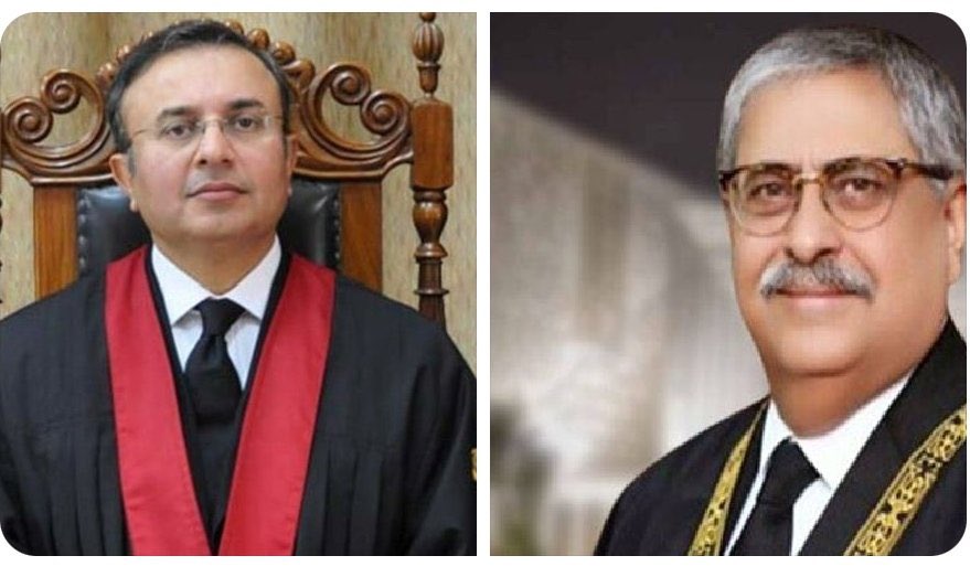 جسٹس منصور علی شاہ اور جسٹس اطہر من اللہ نے استعفیٰ دے دیا ۔